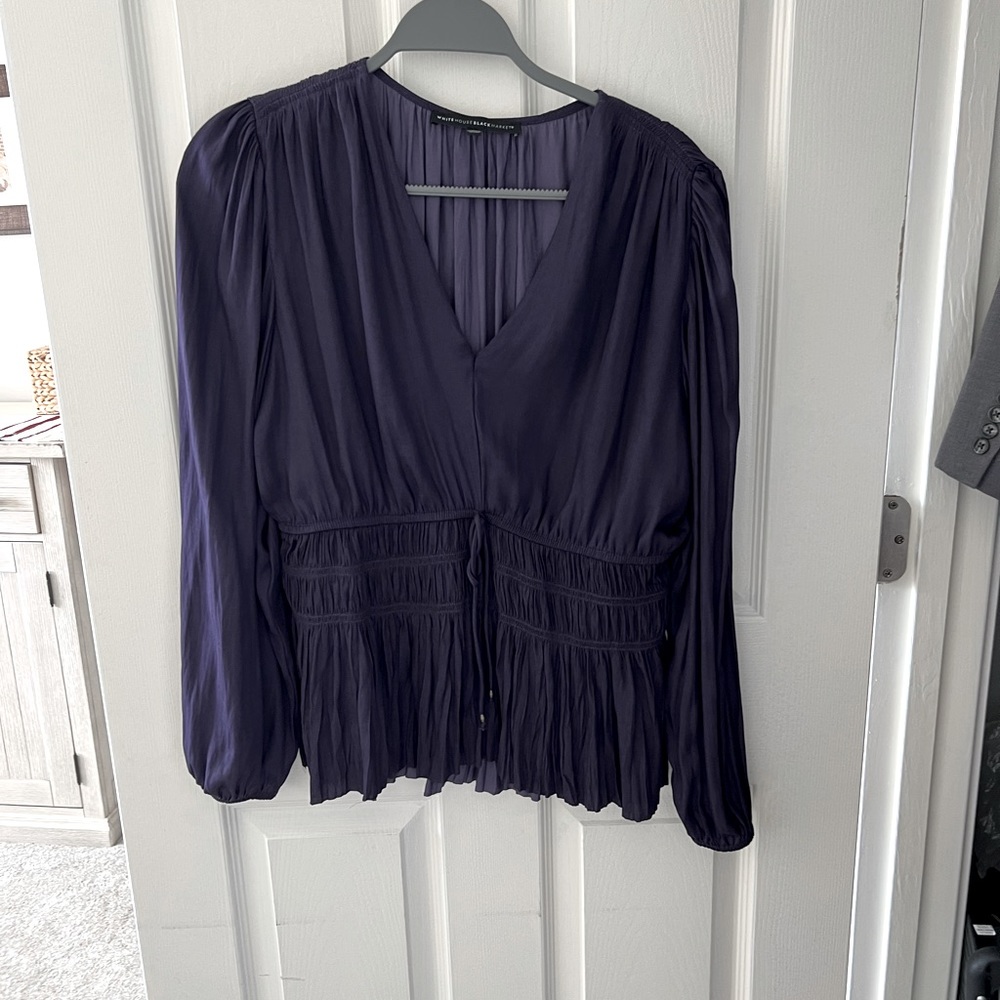 WHBM beautiful purple blouse
